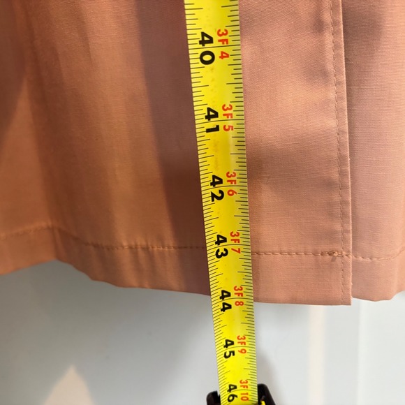 Vintage 70s London Fog Trench Coat 10 Petite Tan Hood Belted 3/4 Length Classic - Picture 14 of 16